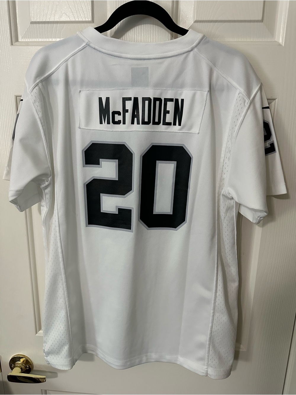 Nike Oakland Raiders Darren McFadden #20 On Field Youth Jersey XL White Black